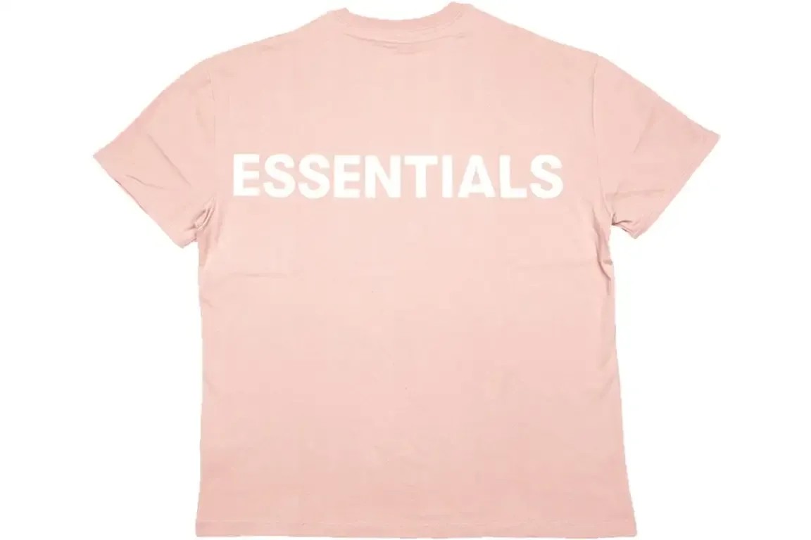 Fear of God Essentials Pink 3M Logo Boxy T-shirt Blush - HypeFly India View 1