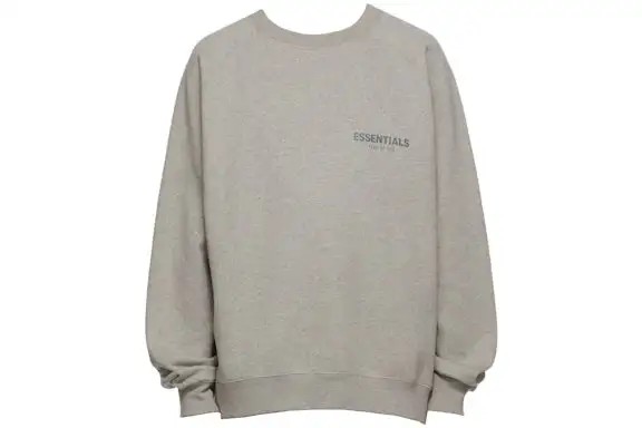 Essentials Crewneck Core Collection Dark Oatmeal - HypeFly India View 1