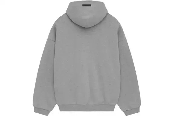 Fear of God Essentials Fleece Hoodie Dark Heather - HypeFly India View 2