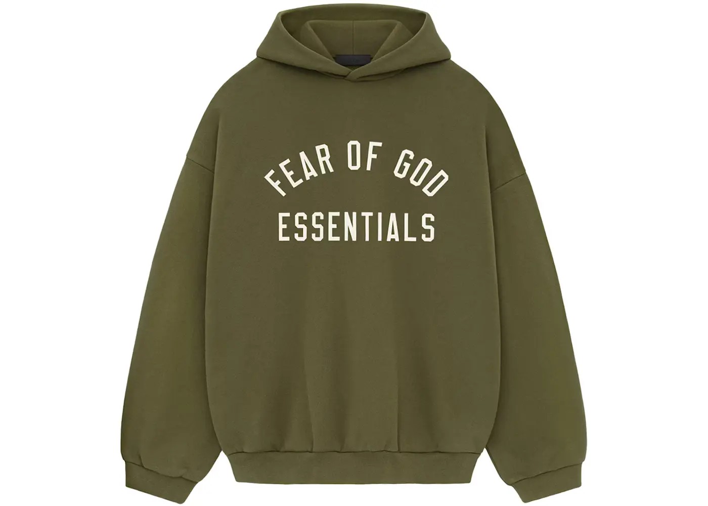 Fear of God Essentials Fleece Hoodie Military - HypeFly India View 1