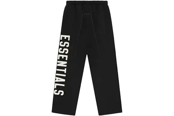 Fear of God Essentials Fleece Relaxed Sweatpant Black - HypeFly India View 1