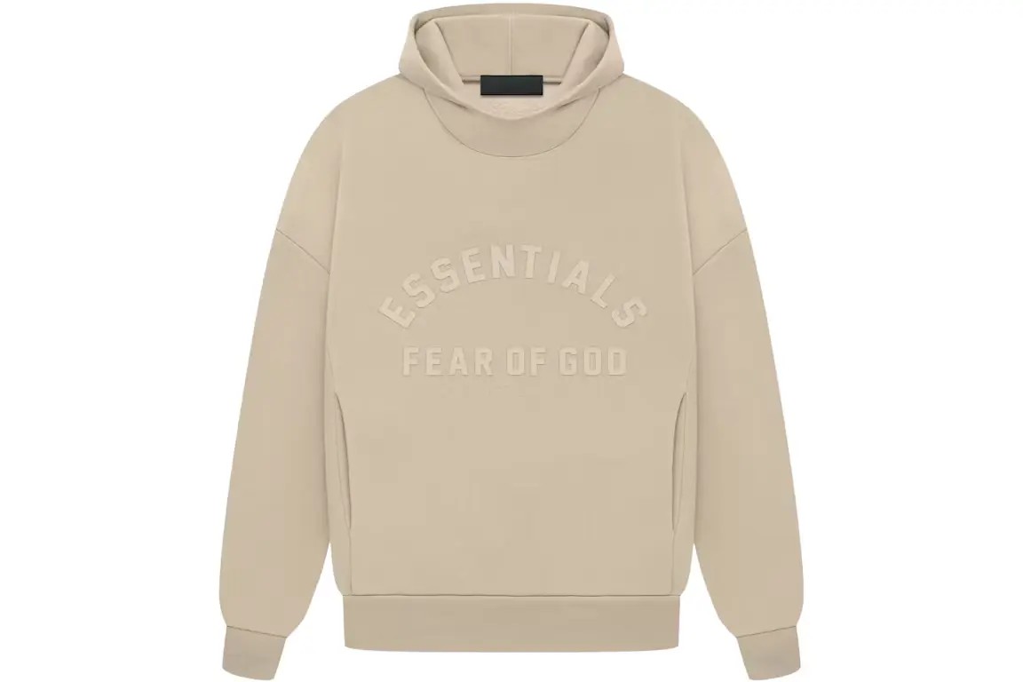 Fear of God Essentials Hoodie Dusty Beige - HypeFly India View 1