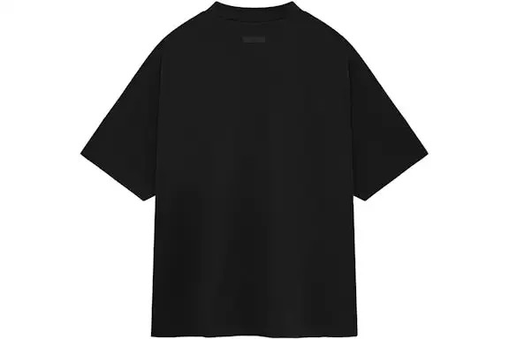 Fear of God Essentials Jersey Crewneck Tee Black - HypeFly India View 2