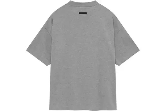Fear of God Essentials Jersey Crewneck Tee Dark Heather - HypeFly India View 2