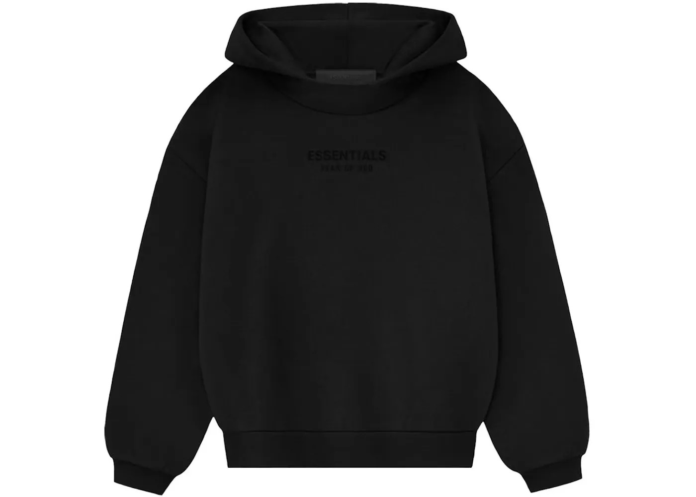 Fear of God Essentials Hoodie (FW23) Jet Black - HypeFly India View 1
