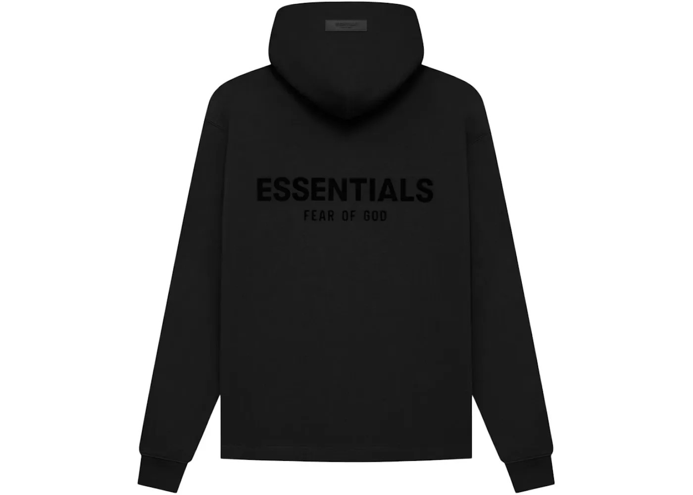 Fear of God Essentials Pull-Over Hoodie (SS21) Black/Stretch Limo - HypeFly India View 1