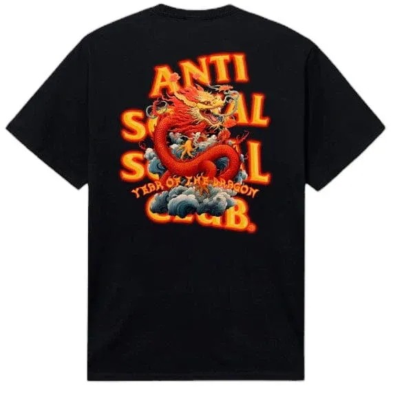 ASSC Double Dragon Tee Black - HypeFly India View 1