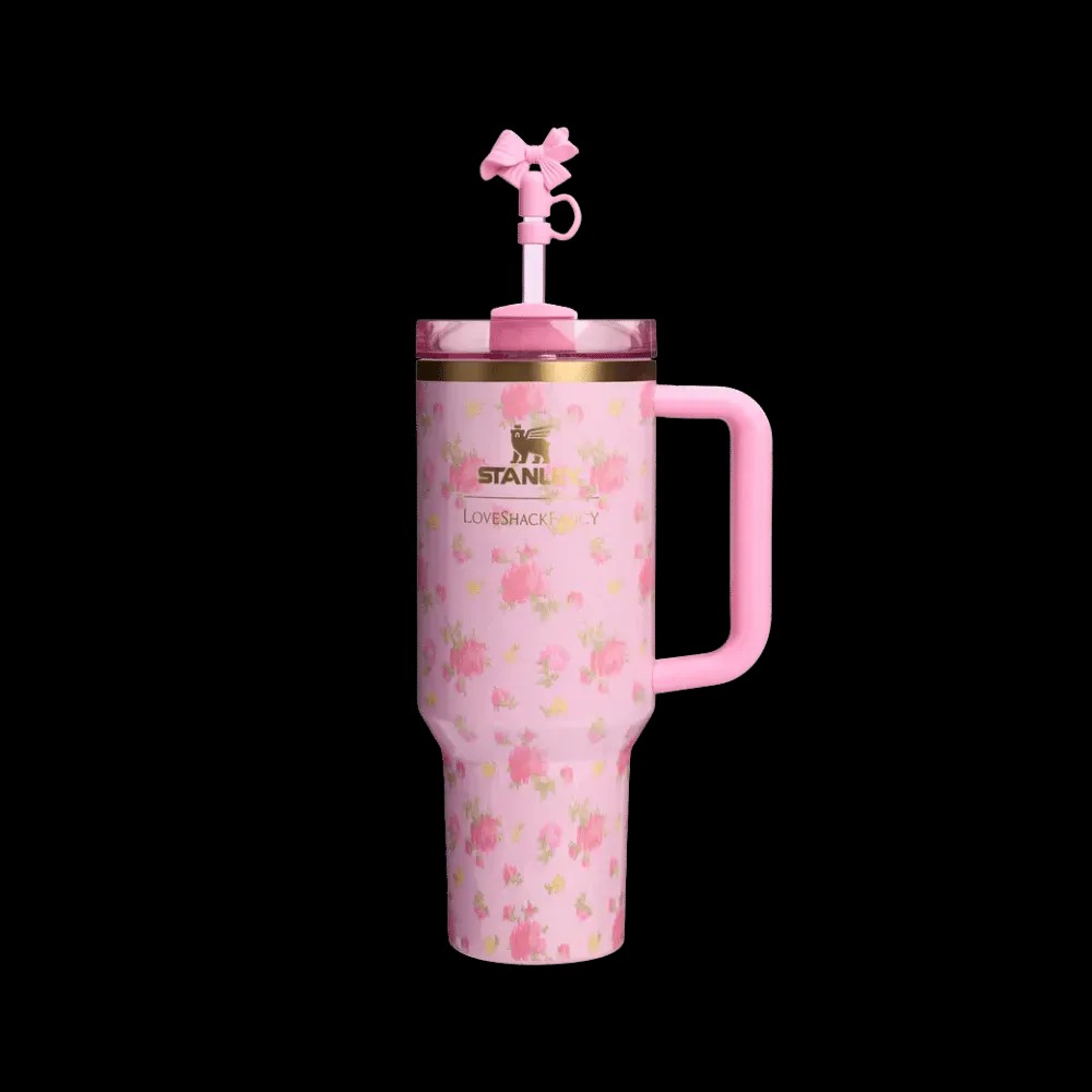 Stanley 1913 x LoveShackFancy Quencher H2.0 Flowstate™ Tumbler Ibiza Sunset - HypeFly India View 1