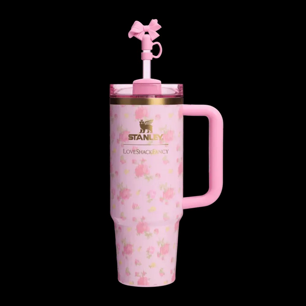 Stanley 1913 x LoveShackFancy Quencher H2.0 Flowstate™ Tumbler Ibiza Sunset - HypeFly India View 1