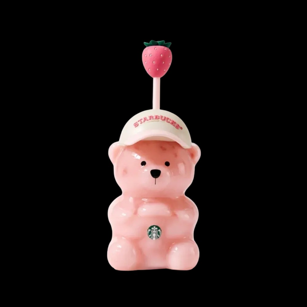 Starbucks Pink Bearista Glass Tumbler Cup - HypeFly India View 1