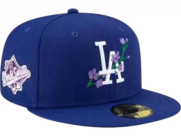 New Era LA Dodgers Bloom Fitted Blue - HypeFly India View 3