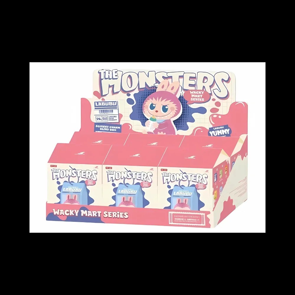 Pop Mart Labubu The Monsters Wacky Mart Series Squishy Charm Sealed Case (6 Blind Box) - HypeFly India View 1
