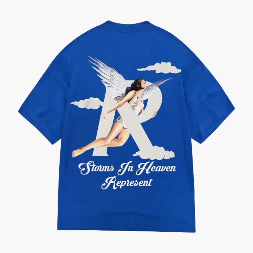 Represent Storms In Heaven T-shirt 'Cobalt' - HypeFly India View 1