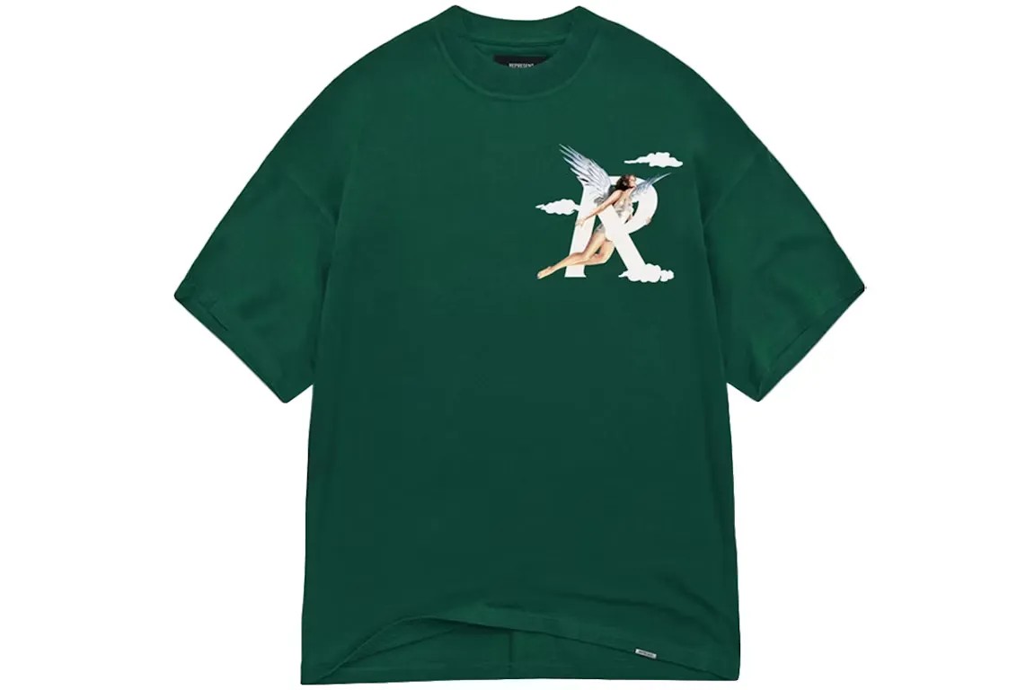 Represent Storms In Heaven T-shirt 'Racing Green' - HypeFly India View 2