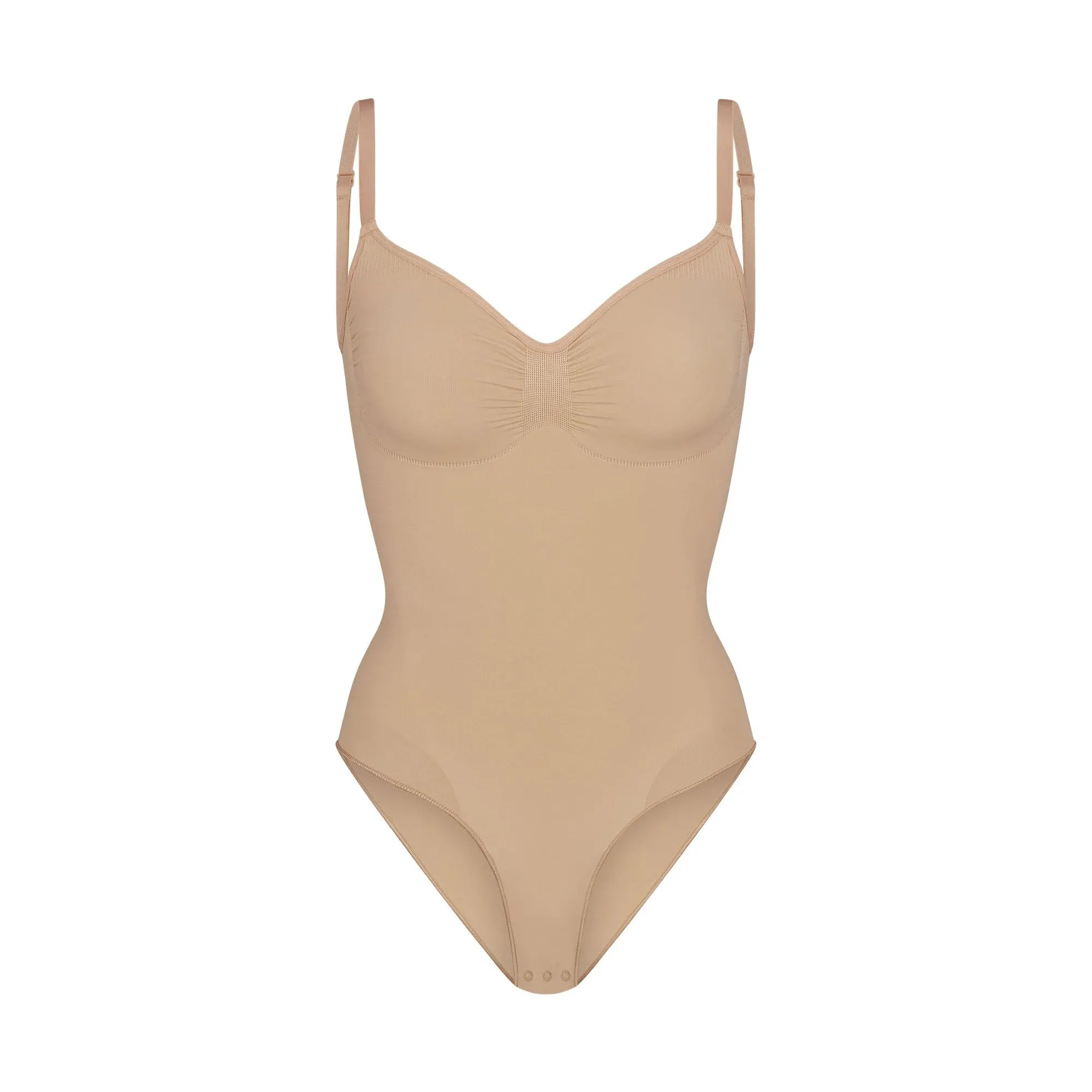 Skims Seamless Sculpt Brief Bodysuit Clay - HypeFly India View 1