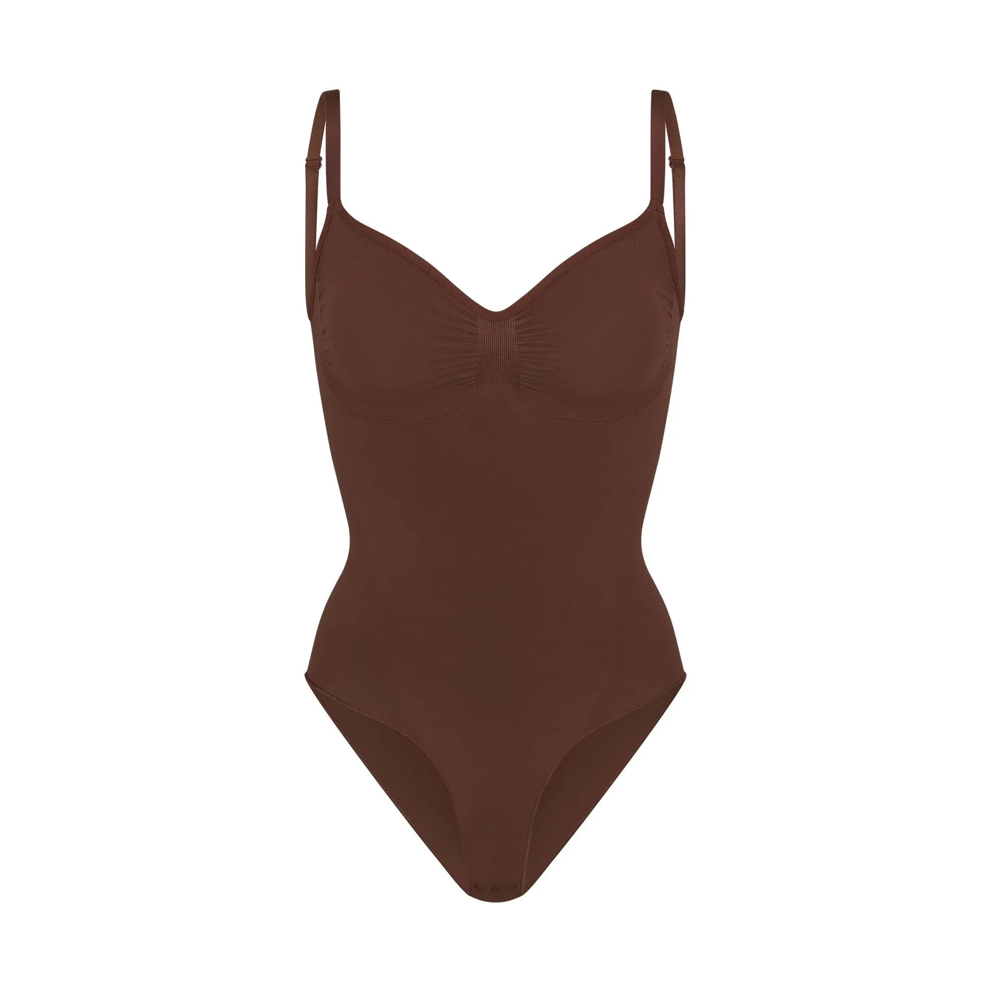 Skims Seamless Sculpt Brief Bodysuit Cocoa - HypeFly India View 1