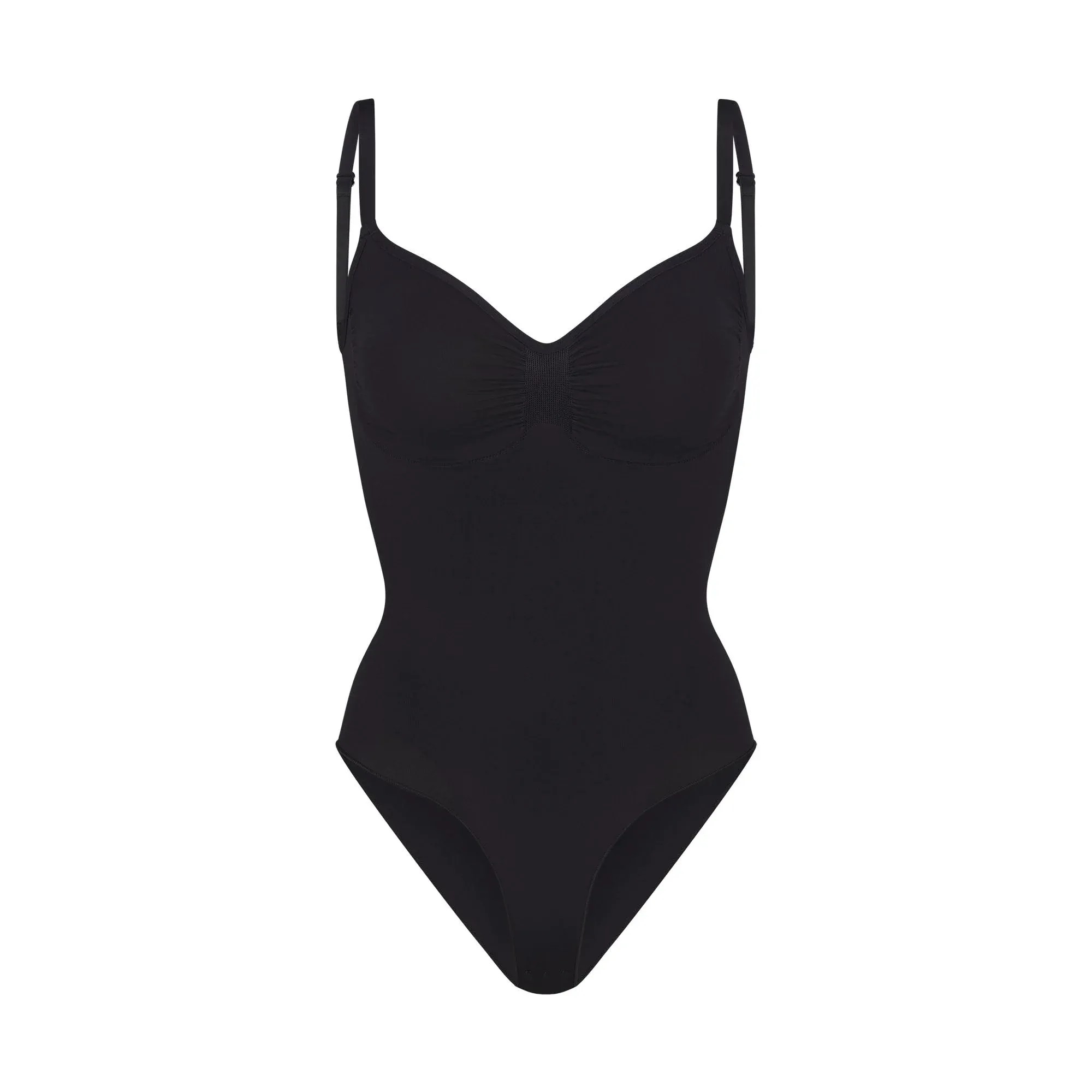 Skims Seamless Sculpt Brief Bodysuit Onyx - HypeFly India View 1