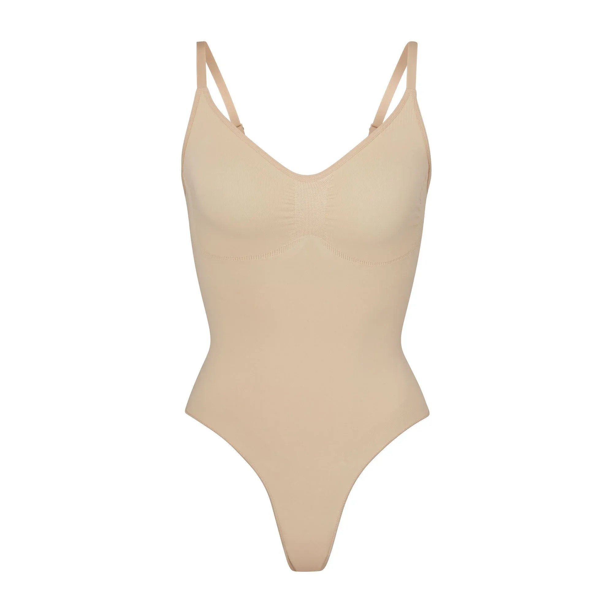 Skims Seamless Sculpt Thong Bodysuit Mica - HypeFly India View 1