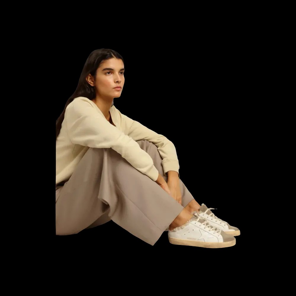 Golden Goose Super-Star Sabots With White Leather Star And Shearling Lining - HypeFly India View 4