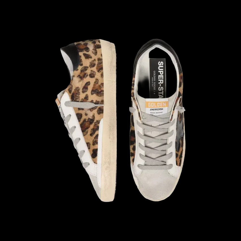 Golden Goose Super-Star In Leopard Print Leather - HypeFly India View 2