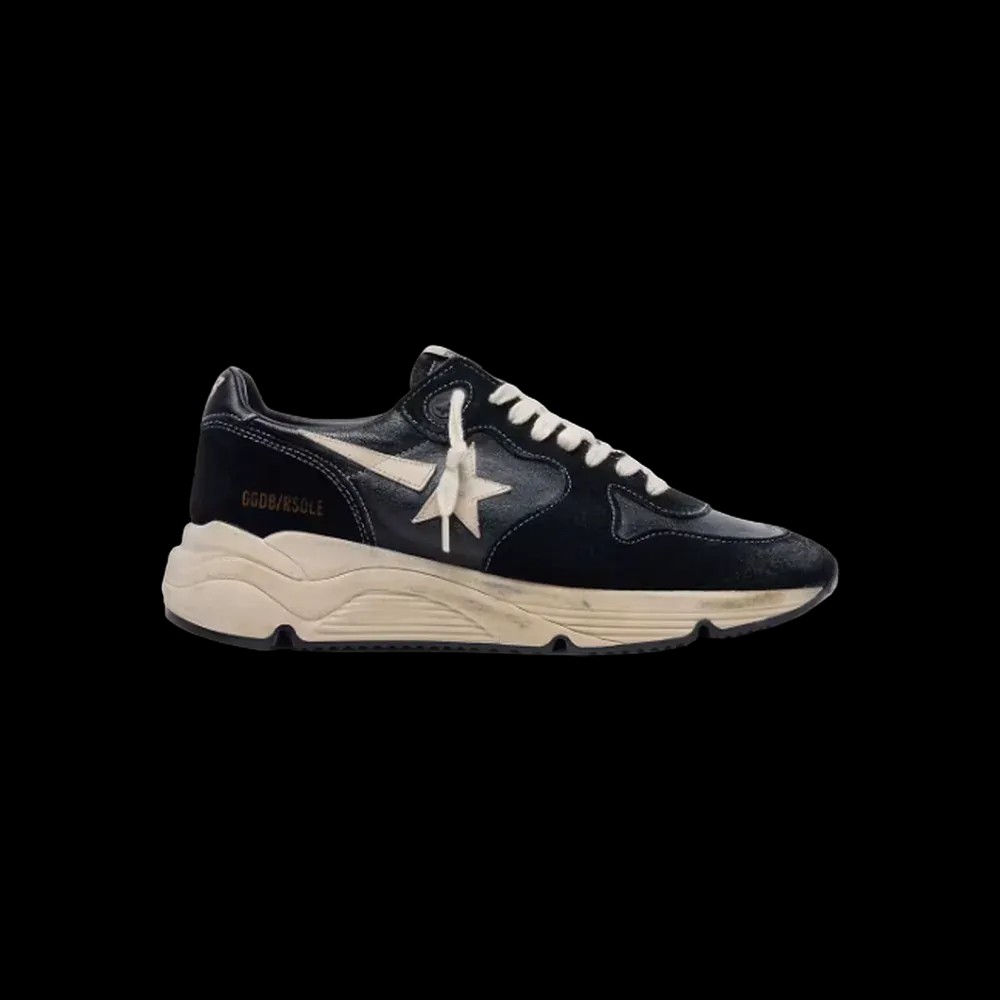 Golden Goose Running Sole In Black Nappa And Suede - HypeFly India View 1