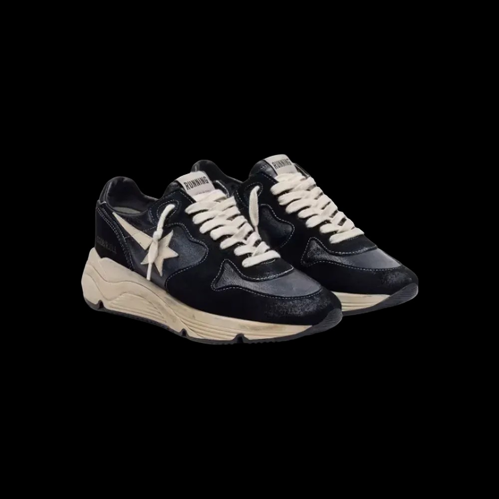 Golden Goose Running Sole In Black Nappa And Suede - HypeFly India View 3