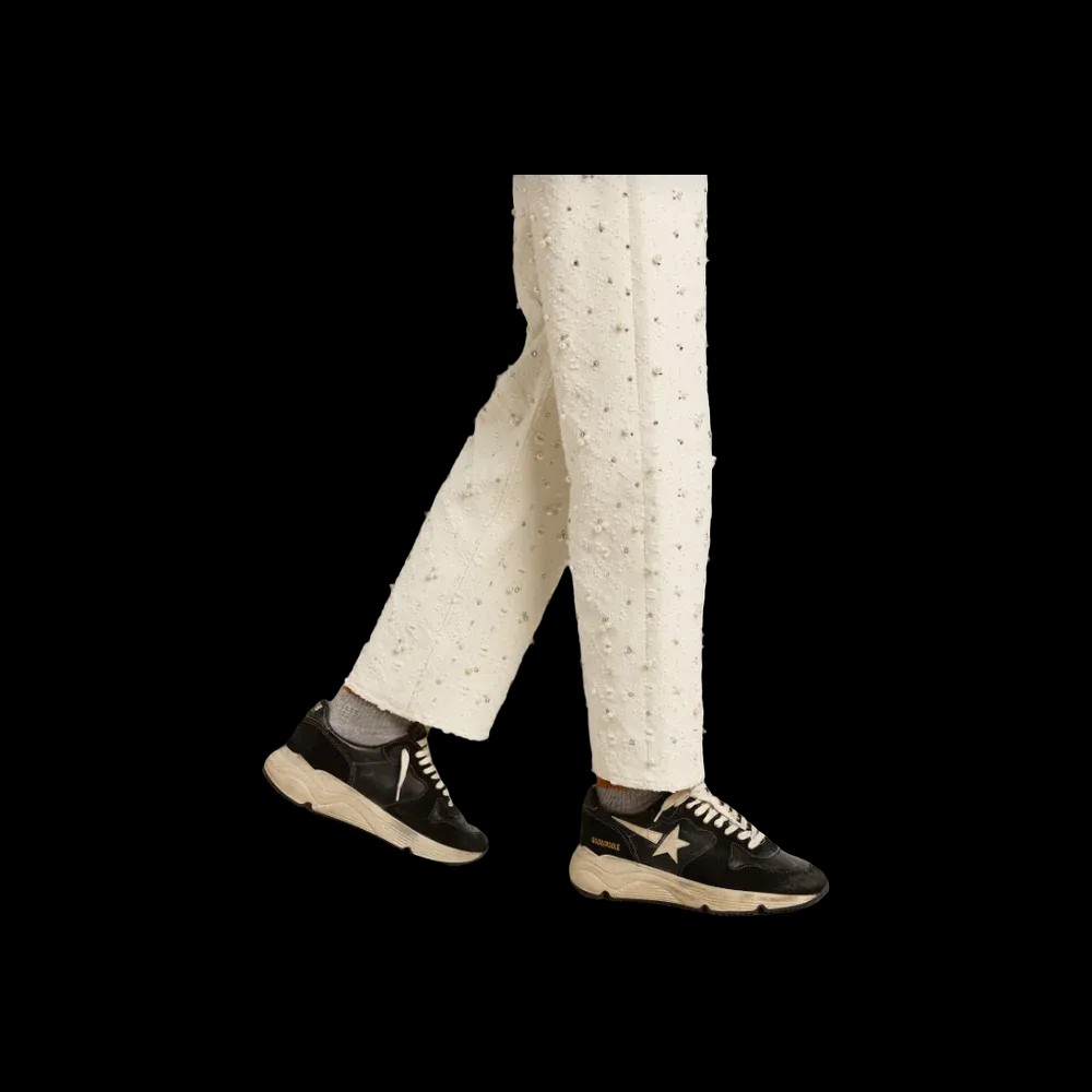 Golden Goose Running Sole In Black Nappa And Suede - HypeFly India View 4