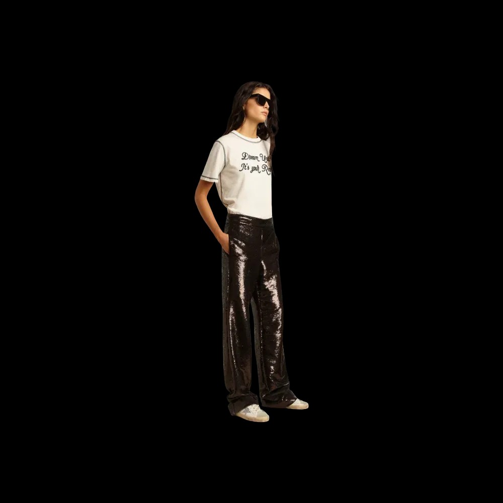 Golden Goose Super-Star With Silver Glitter Star And Brown Glitter Heel Tab - HypeFly India View 4