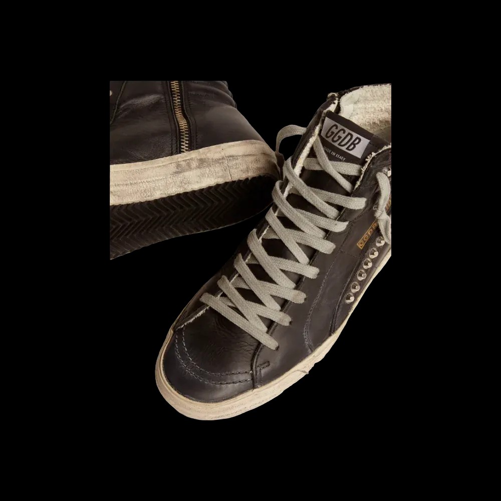 Golden Goose Slide Black With Studs - HypeFly India View 2