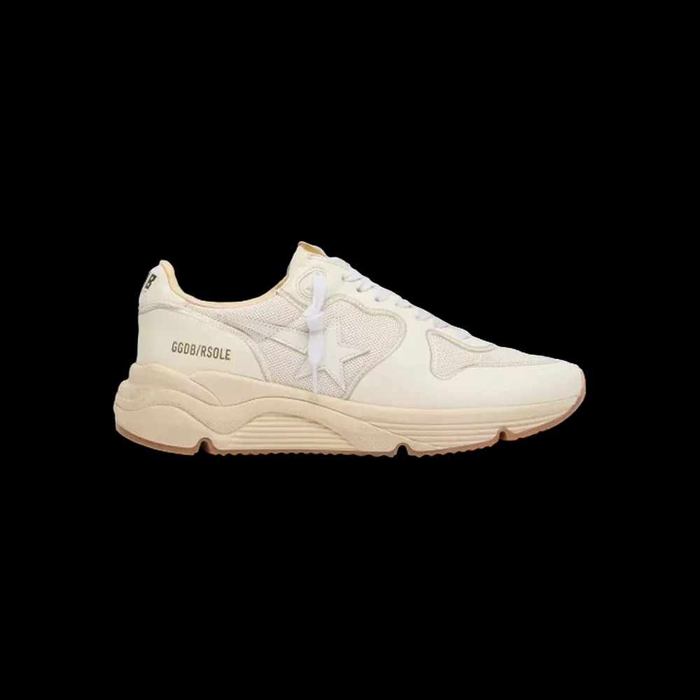 Golden Goose Running Sole In Mesh And White Nappa - HypeFly India View 1