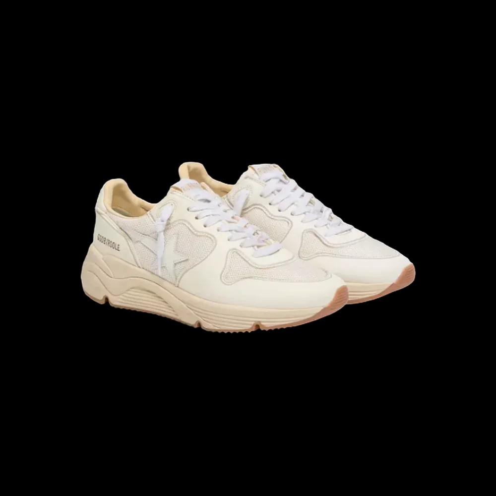 Golden Goose Running Sole In Mesh And White Nappa - HypeFly India View 3
