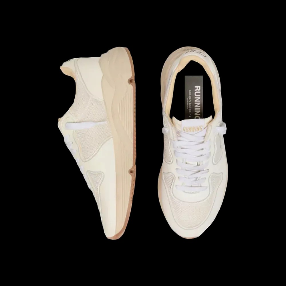 Golden Goose Running Sole In Mesh And White Nappa - HypeFly India View 2