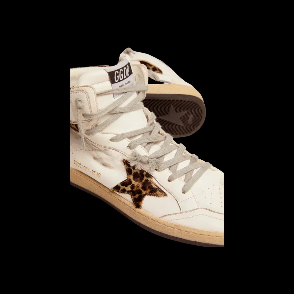 Golden Goose Sky-Star With Signature And Leopard Print Pony Skin Inserts - HypeFly India View 3