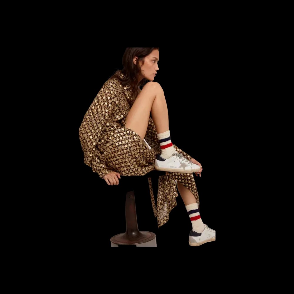 Golden Goose Super-Star With Suede Star And Blue Heel Tab - HypeFly India View 4