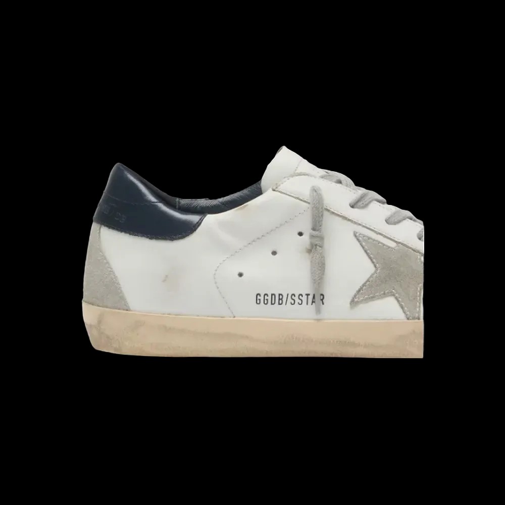 Golden Goose Super-Star With Suede Star And Blue Heel Tab - HypeFly India View 5