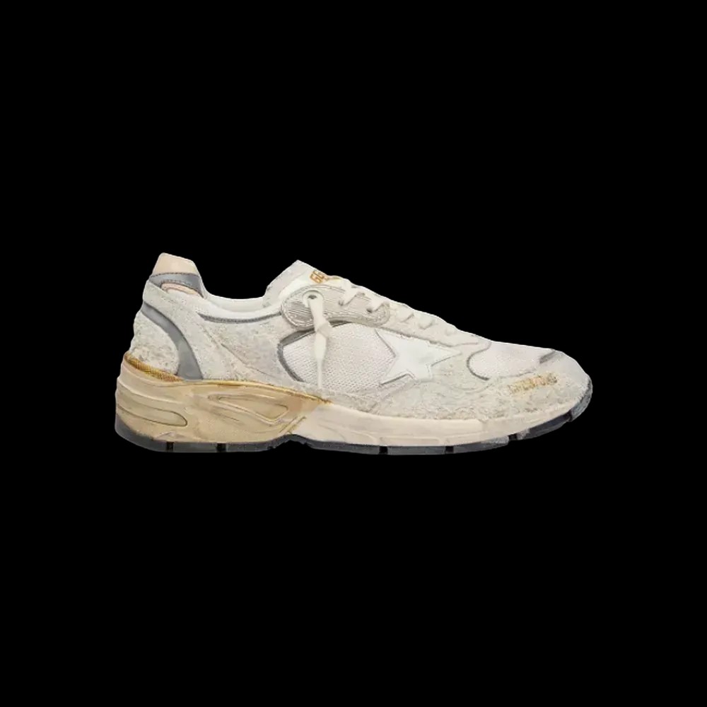 Golden Goose Dad-Star In Suede And Mesh With White Leather Star - HypeFly India View 1