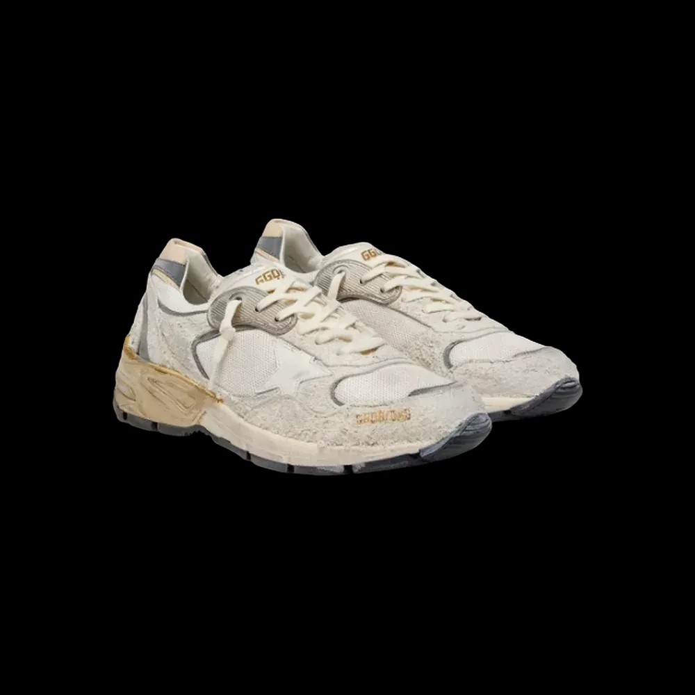 Golden Goose Dad-Star In Suede And Mesh With White Leather Star - HypeFly India View 2