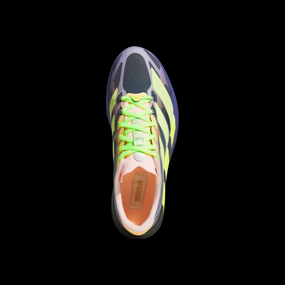The Whitaker Group X Adidas Adizero Evo SL EXO 'Do Not Duplicate: Neon Lights Blue' - HypeFly India View 2