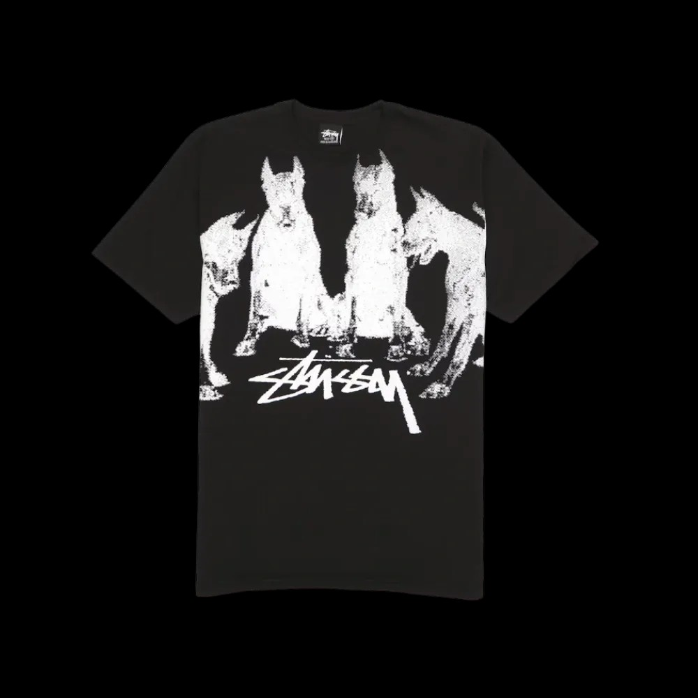 Stussy Doberman Tee Black - HypeFly India View 1