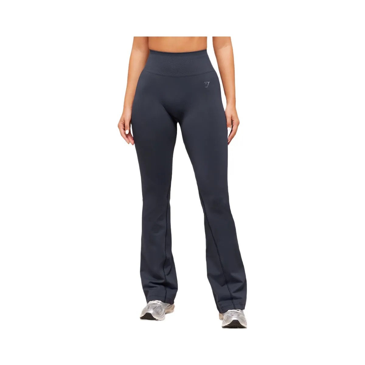 Gymshark Soft Sculpt Flared Leggings - Heavy Blue - HypeFly India View 1