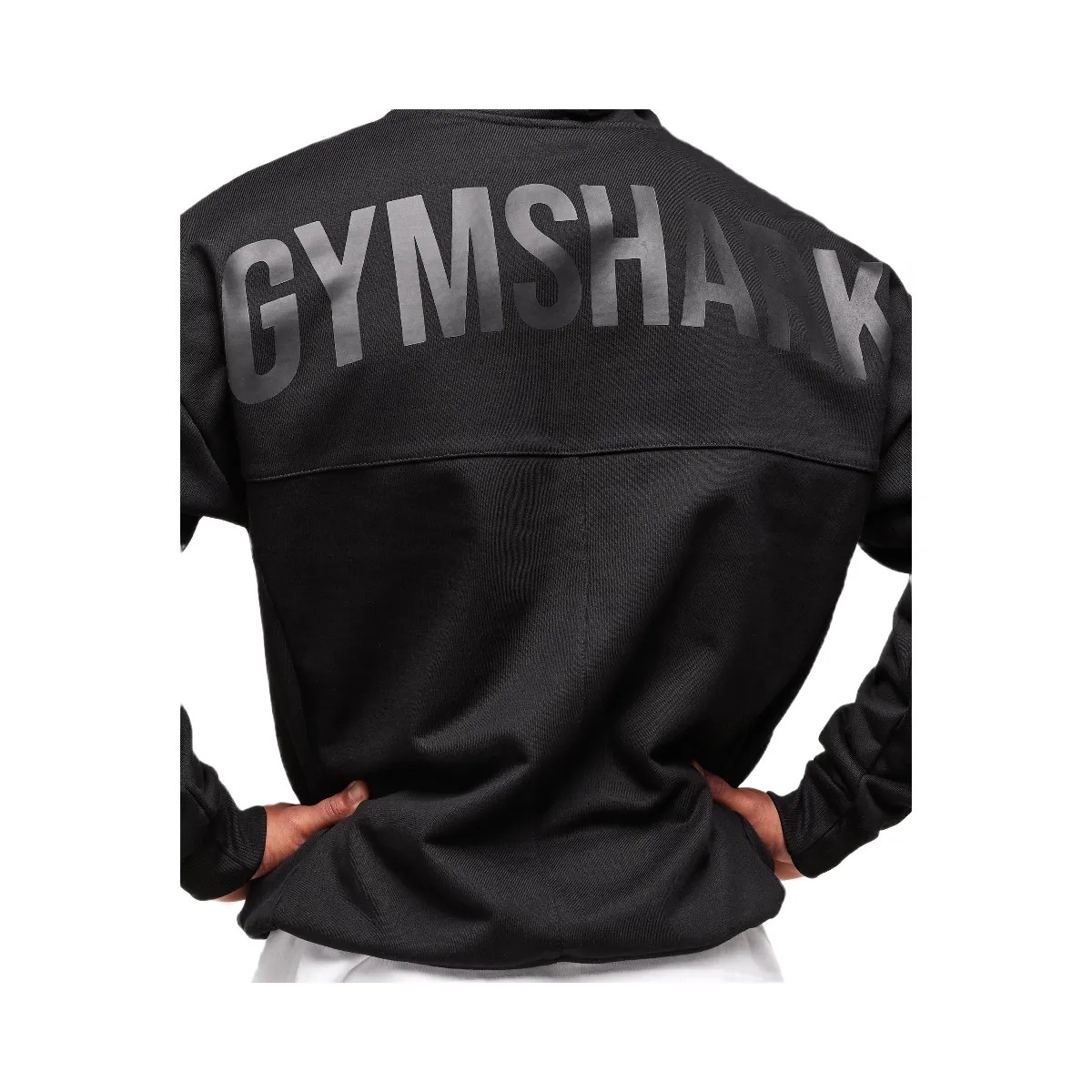 Gymshark Premium Power Hoodie - Black - HypeFly India View 4