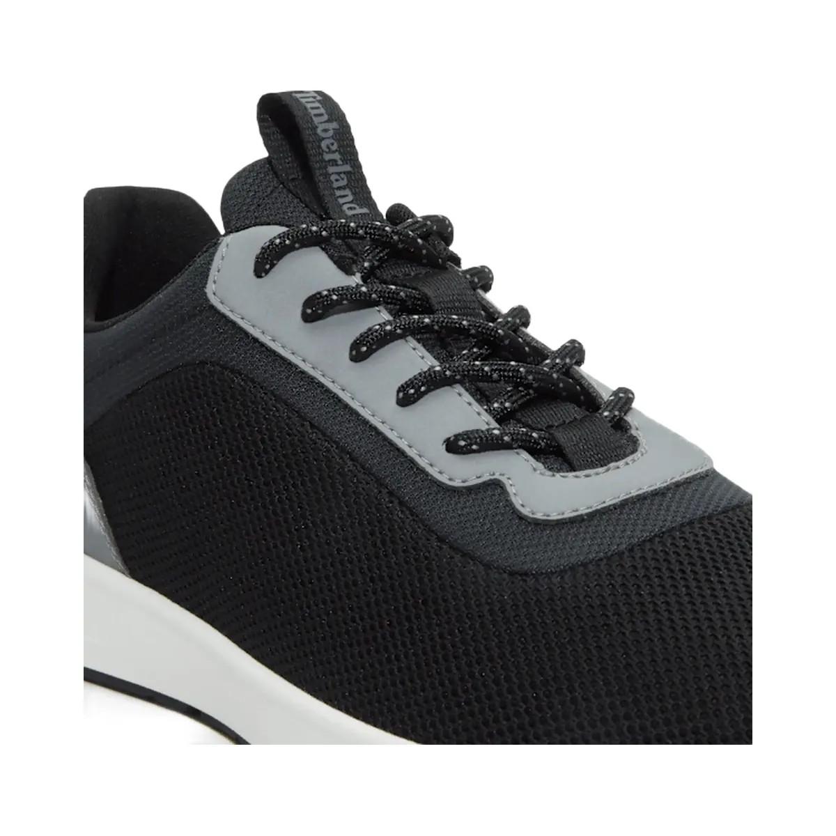 Timberland Parker Street Low Lace-Up Sneaker Black Knit Men'S - HypeFly India View 2