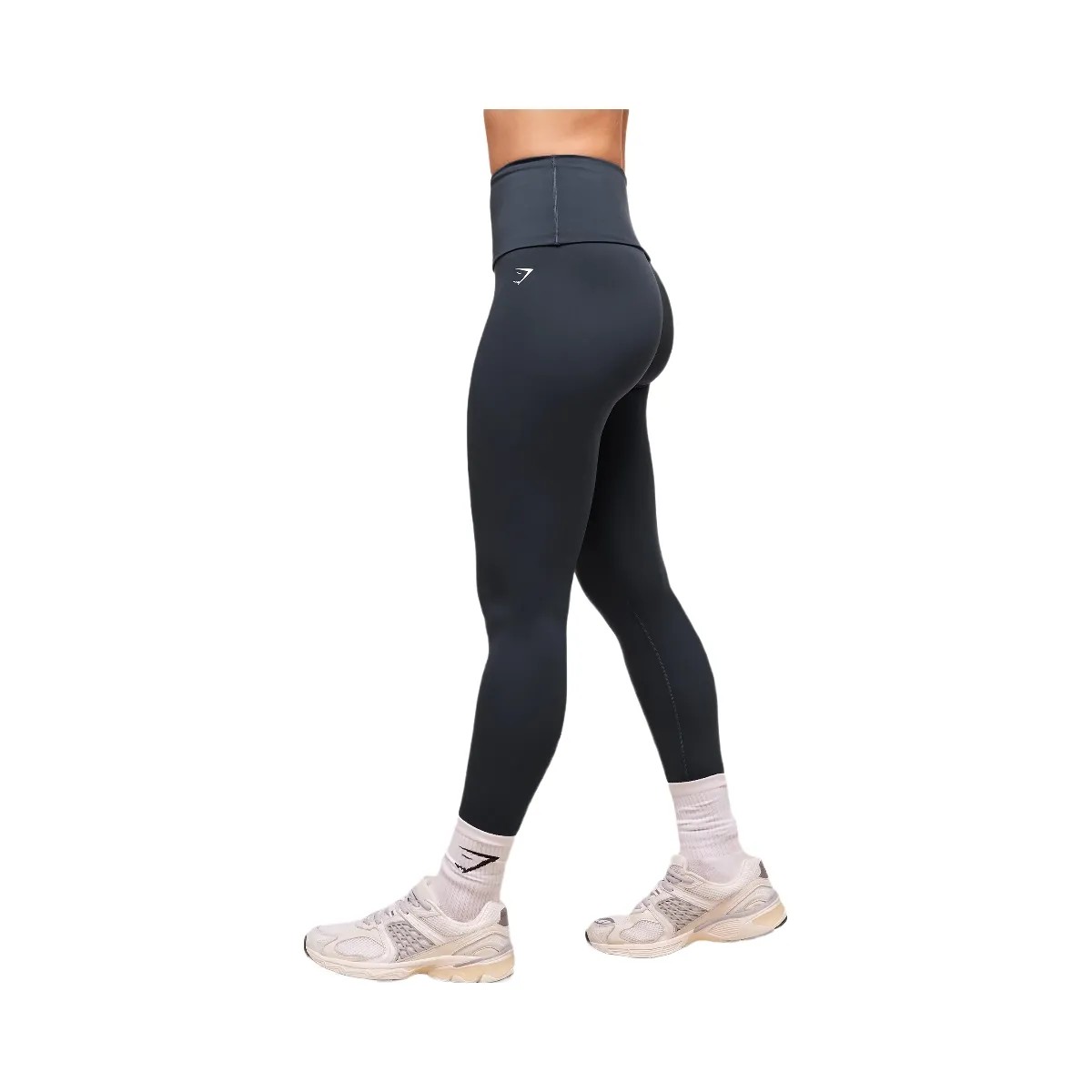 Gymshark Training Foldover Leggings - Heavy Blue - HypeFly India View 3