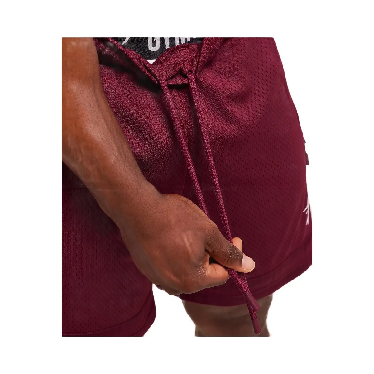 Gymshark Campus Mesh Shorts - Rich Maroon - HypeFly India View 6