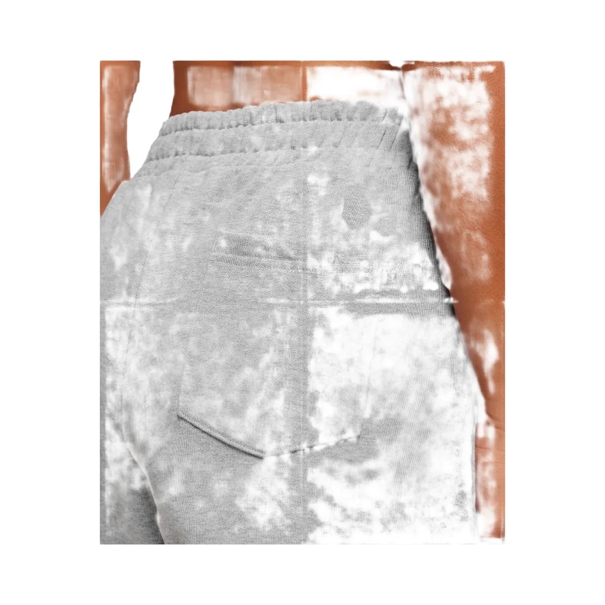 Gymshark Collegiate Graphic Joggers - Light Grey Core Marl - HypeFly India View 4