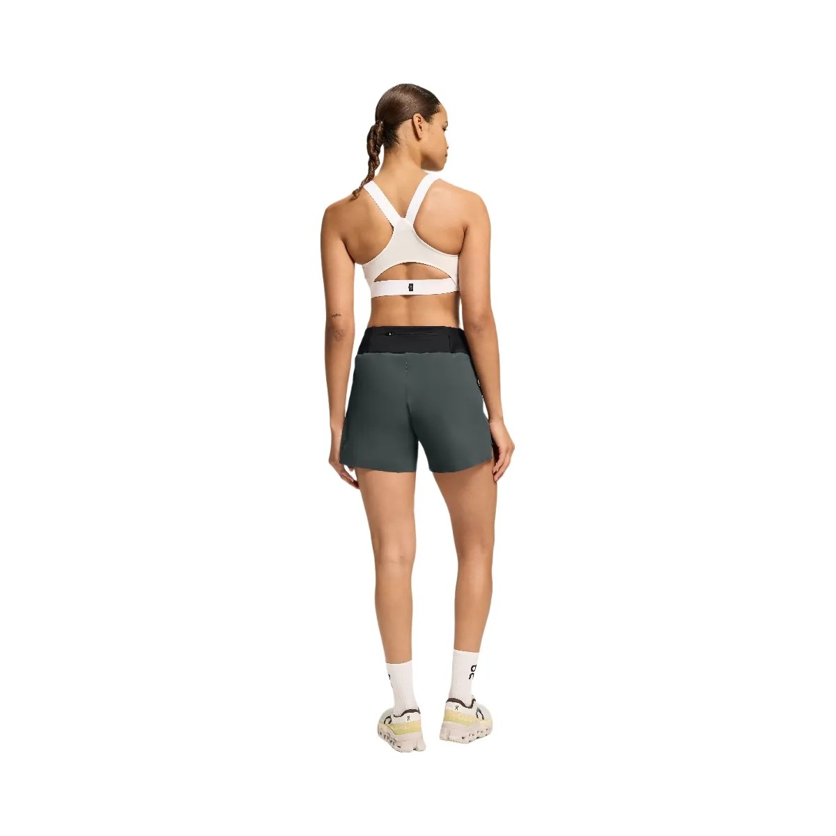 On 5" Running Shorts Lead | Black - HypeFly India View 3