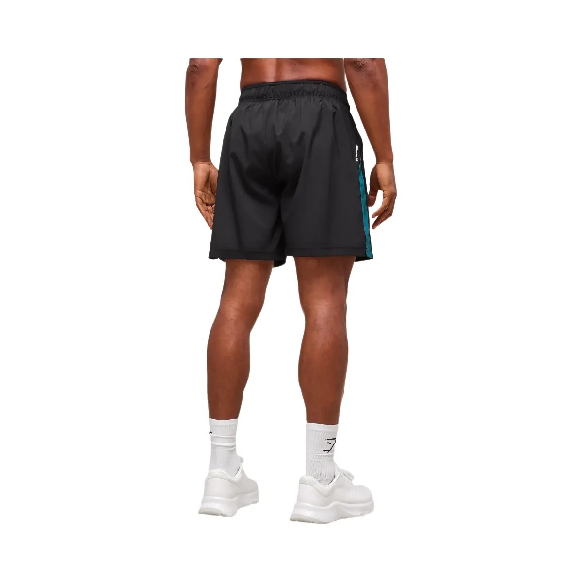 Gymshark Sport 7" Shorts - Black/Functional Teal - HypeFly India View 2