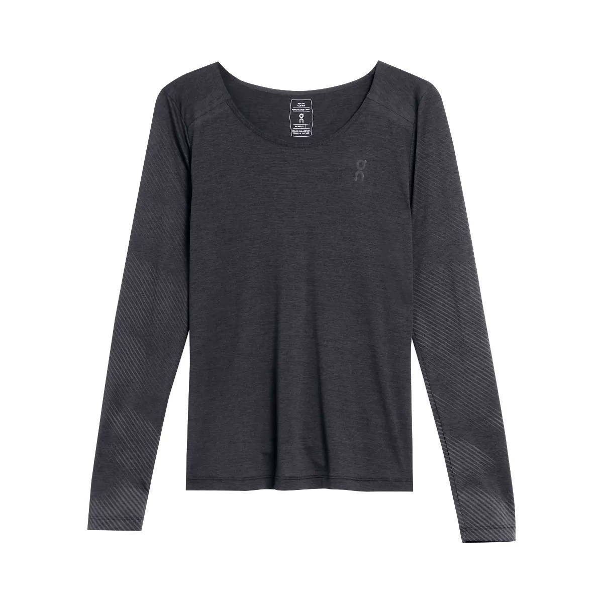 On Performance Long-T Lumos Black | Iron - HypeFly India View 1