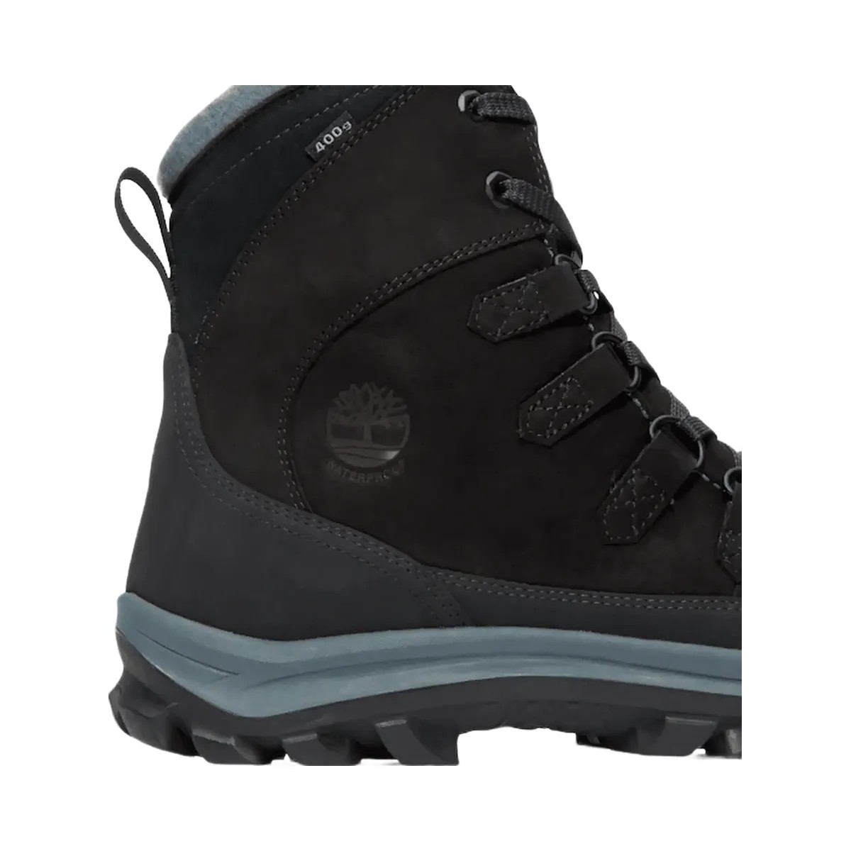 Timberland Mens Chillberg Waterproof Winter Boot Black Nubuck - HypeFly India View 5