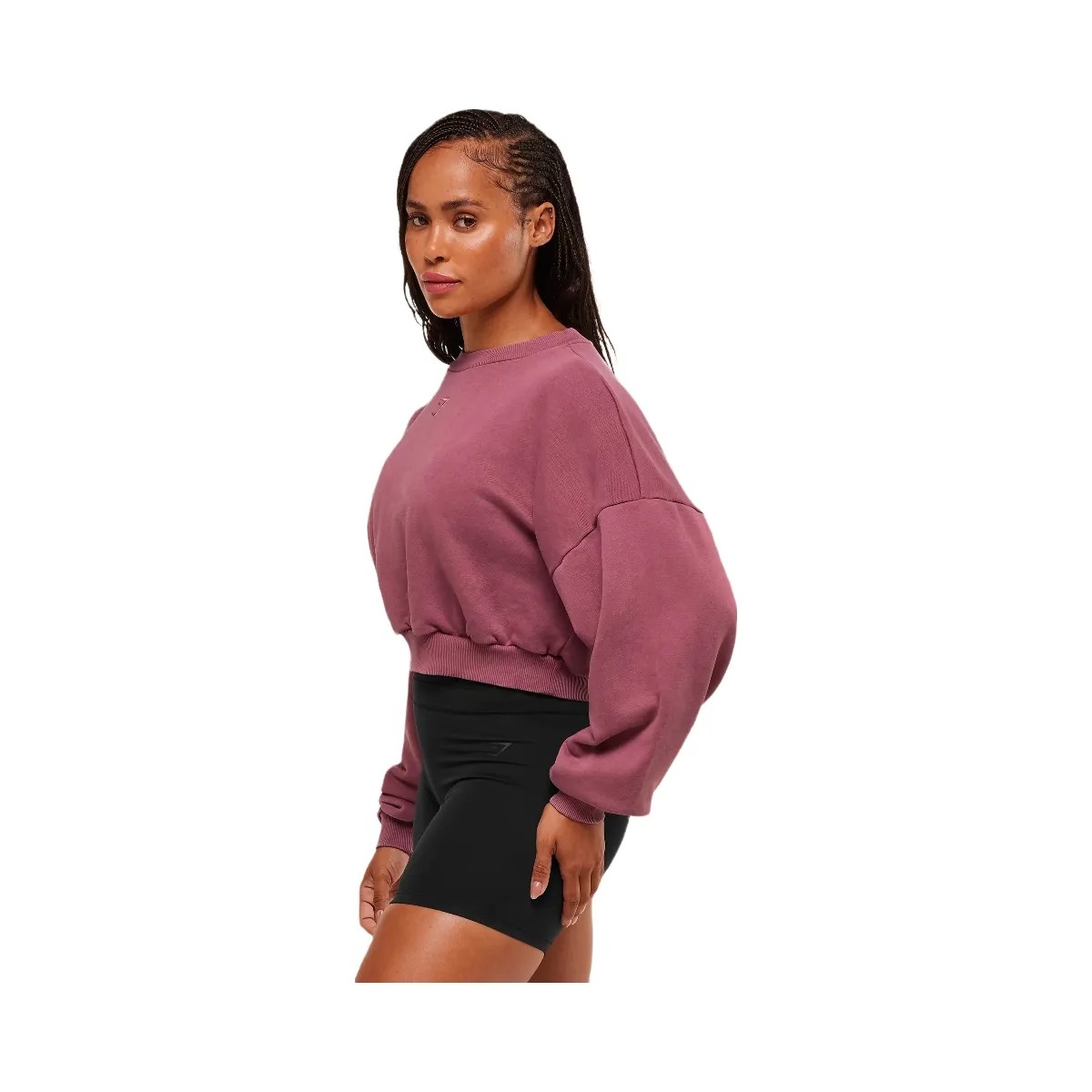 Gymshark Power Washed Sweat Top - Reset Pink/Acid Wash Small Ball - HypeFly India View 4